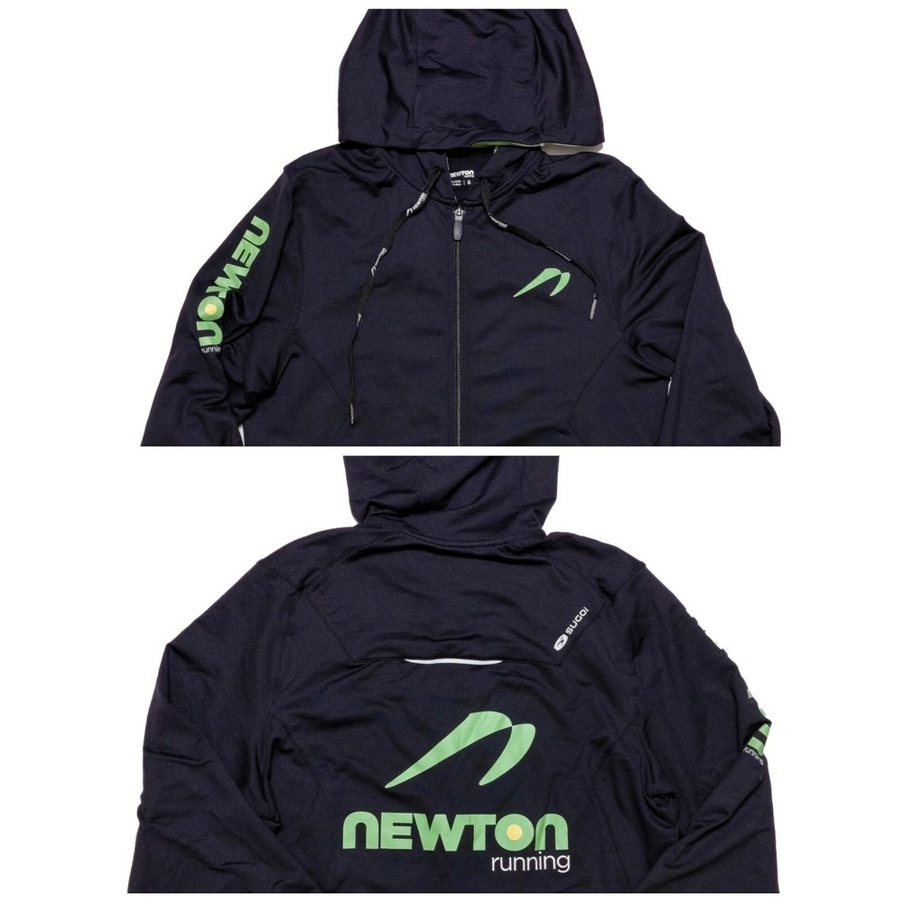 SUGOI NEWTON RUNNING Women's Full Zip Pace Hoodie Jacket Black Small S